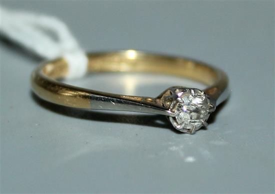 Solitaire diamond ring